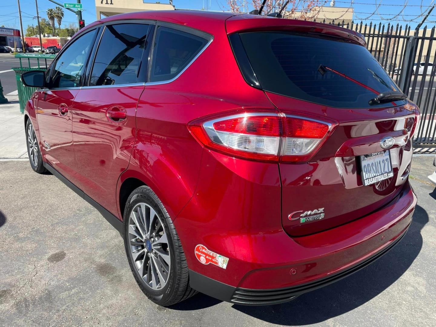 2017 RED /BLACK Ford FORD C-MAX (1FADP5FU6HL) , located at 744 E Miner Ave, Stockton, CA, 95202, (209) 944-5770, 37.956863, -121.282082 - Photo#11